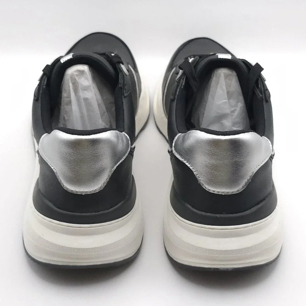 NATURALIZER New Blossom Black LEATHER Sneakers Men's 12M Comfort‎ Casual Shoes